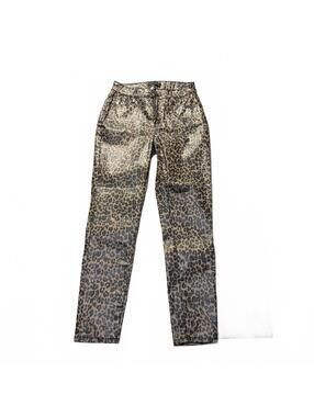Hammer Jeans Faux Leather Animal Print Jeans - Size 9